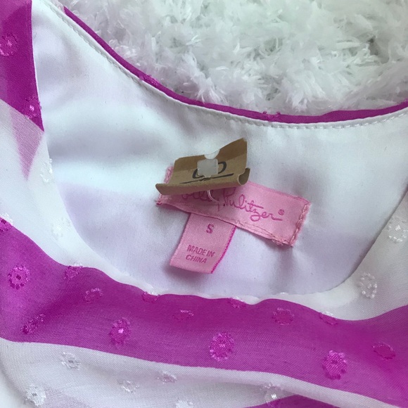 purple/white stripe LILLY PULITZER DANNA DRESS Sm - Picture 5 of 6